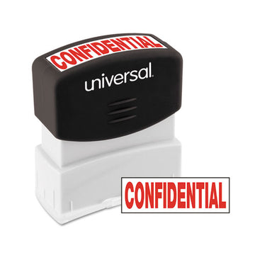 Universal® Message Stamp, Confidential, Pre-inked One-color, Red freeshipping - TVN Wholesale